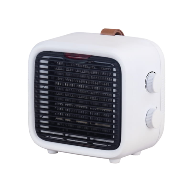 Henkilökohtainen mini -sähkökeraaminen lämmitin 1500W sisätiloissa, valkoinen