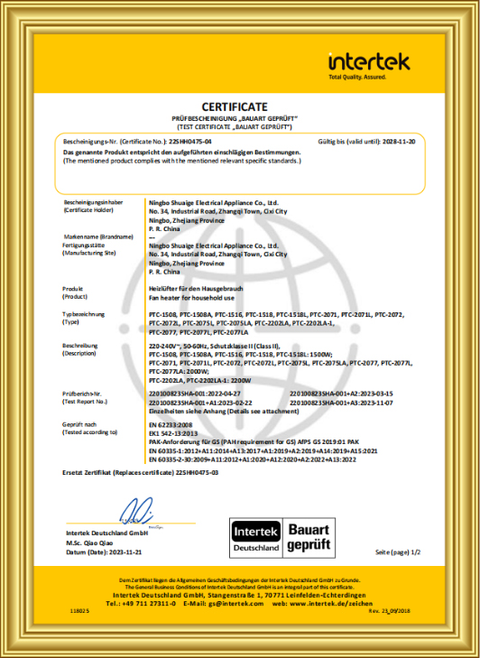 GS -sertifikaatti